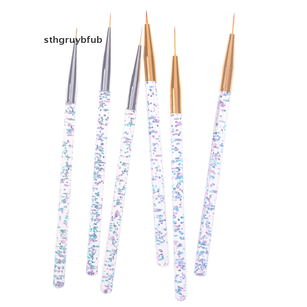 Set 3 Cọ Vẽ Trang Trí Móng Tay Chuyên Dụng