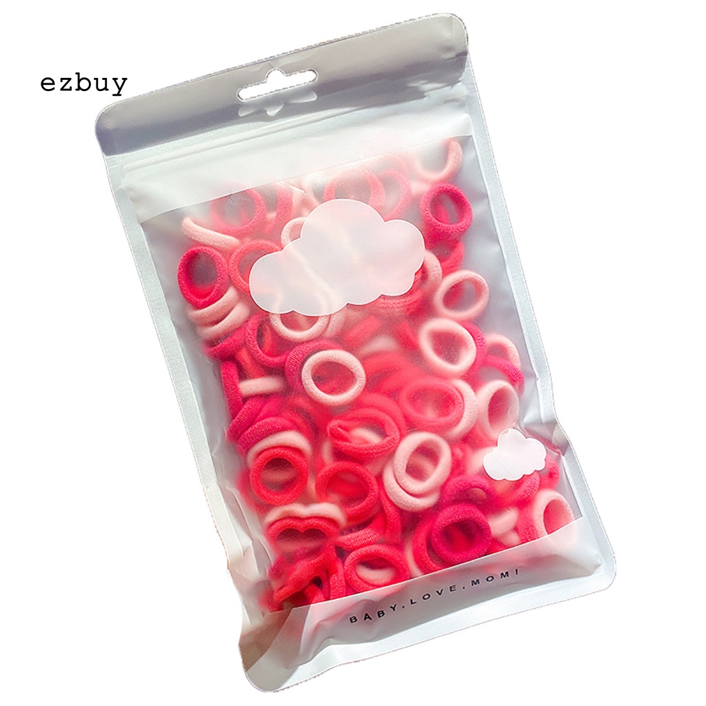 1 Túi Dây Buộc Tóc Co Giãn Mềm Mại Nhiều Màu Sắc Đáng Yêu Tinh Tế Có Thể Tái Sử Dụng Cho Nữ