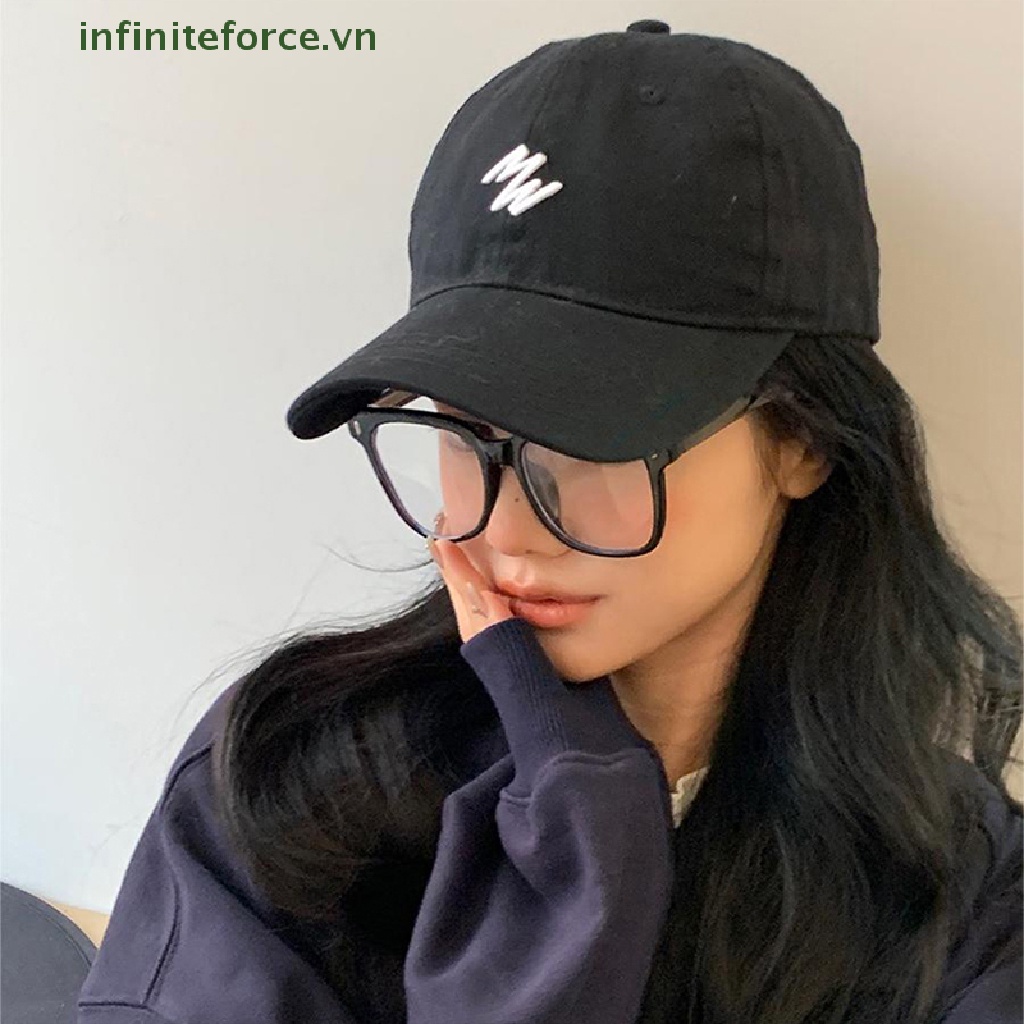 Mũ Lưỡi Trai Thêu Chữ Chất Liệu Cotton Mỏng Điều Chỉnh Được Cho Nam Nữ