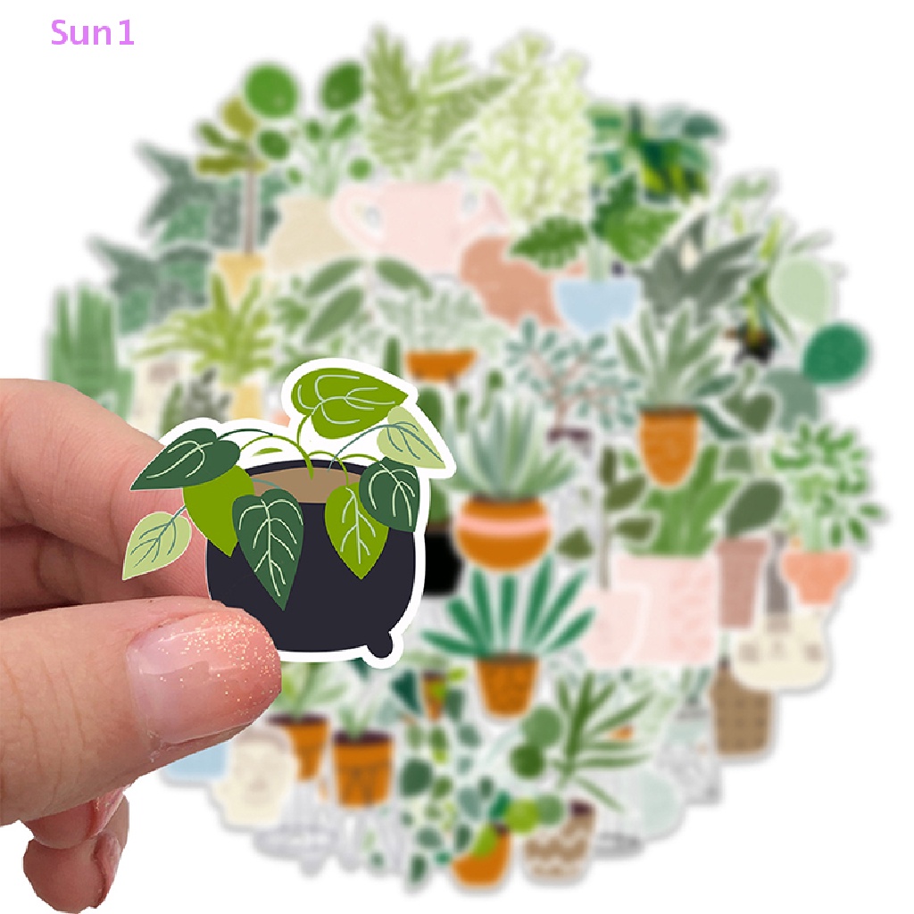 Sun1 > 44 Nhãn Dán Graffiti Họa Tiết Cây Xanh Hoạt Hình Trang Trí Hành Lý / Xe Hơi / Máy Tính Bảng / Điện
