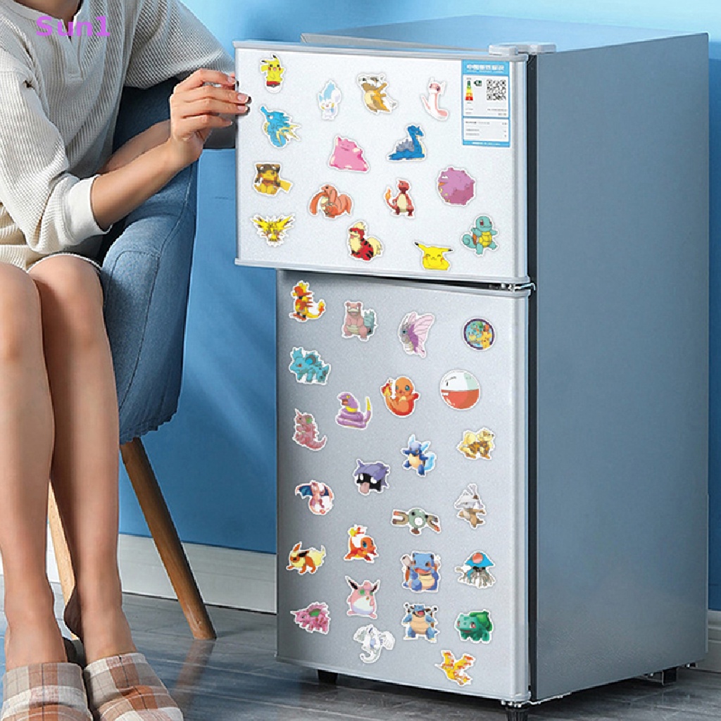 Set 50 Sticker Dán Trang Trí Hình Hoạt Hình Pokemon Đáng Yêu