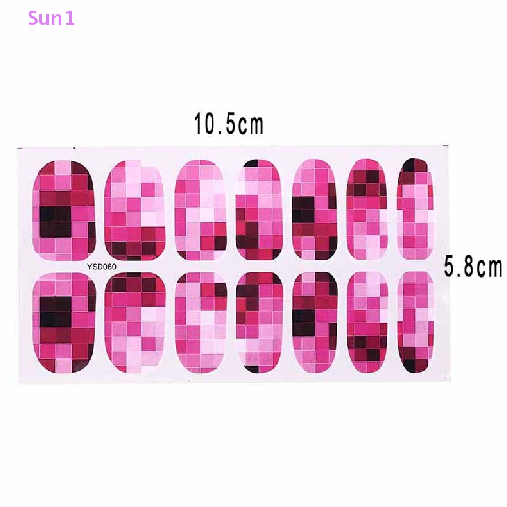 1 Tờ Nhãn Dán Móng Tay Chuyển Nước Làm Đẹp YSD056-YSD060 well