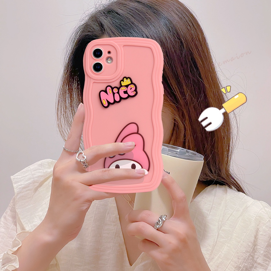Ốp Điện Thoại Silicon Hình Thỏ 3D Cho iPhone 11 12 13 14 Pro MAX Plus Mini X XR XS MAX 6 S 7 8 Plus SE 2020 11Pro 12pro 13Pro