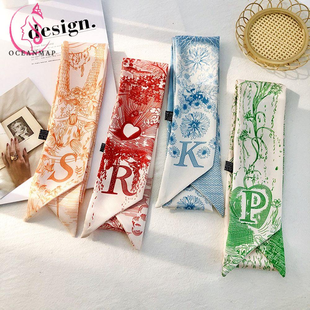 Băng đô đội đầu bằng vải lụa họa tiết hoa thời trang dễ thương cho nữ