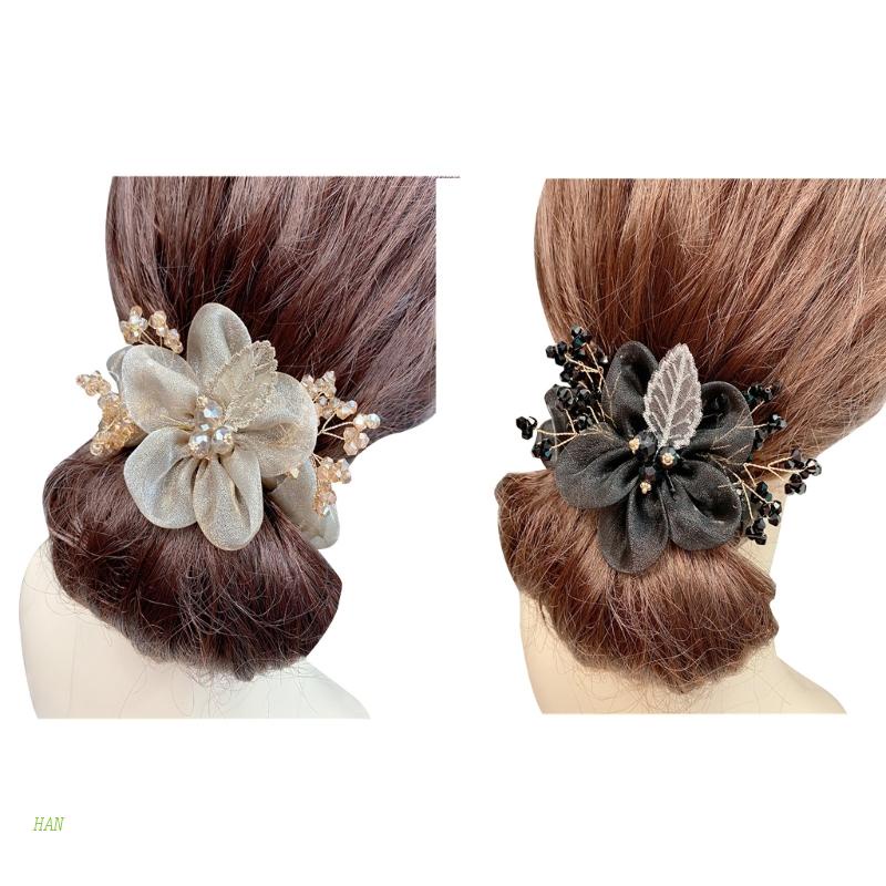 Dây Cột Tóc Đính Pha Lê Cỡ Lớn Thời Trang Cho Nữ Giá Đỡ