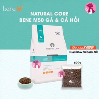500g thức ăn cho chó - hạt natural core bene m50