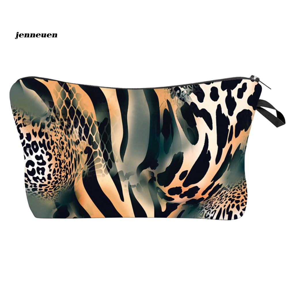 Túi Đựng Mỹ Phẩm Sức Chứa Lớn In Họa Tiết Da Rắn Thời Trang Tiện Dụng