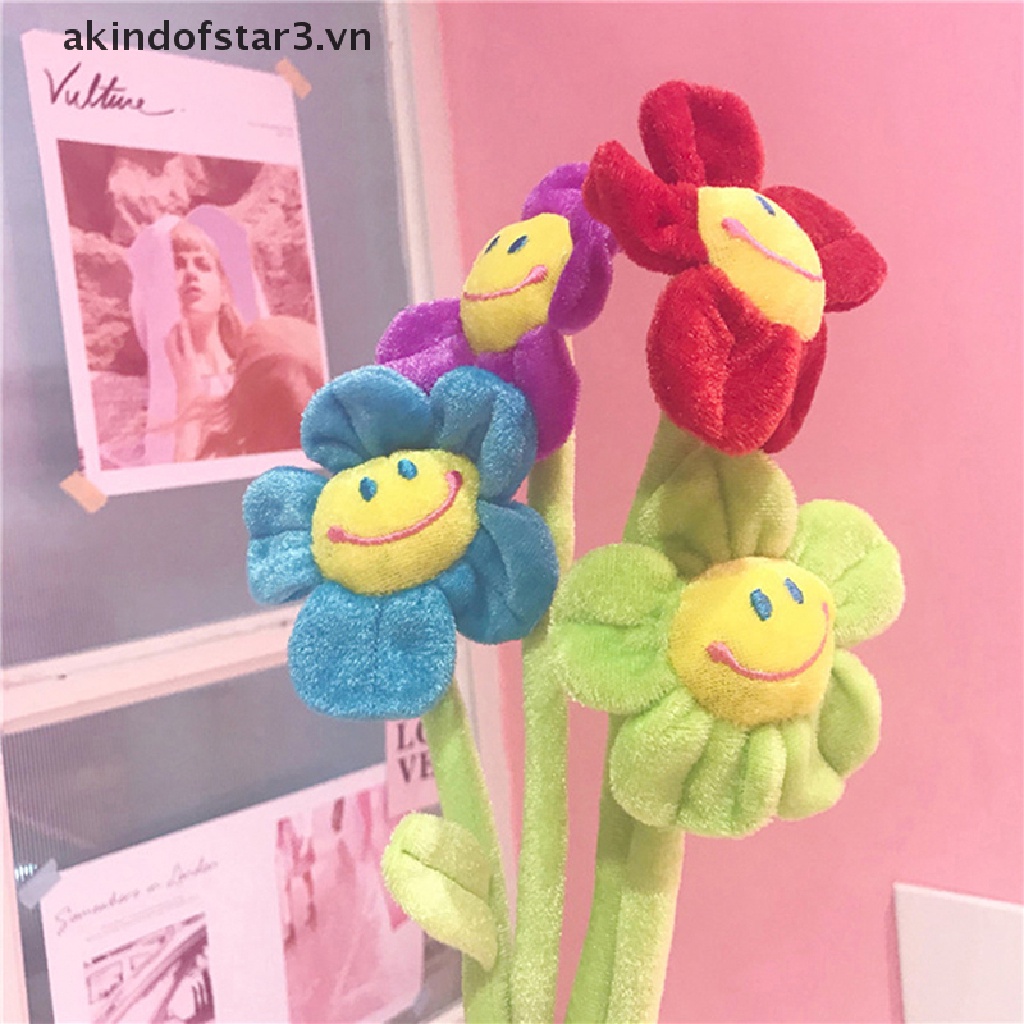 {AKIN3} Đồ Chơi Rèm Cửa Nhồi Bông Hình Hoa Hướng Dương Mặt Cười Có Thể Uốn Cong Trang Trí Nhà Cửa {akindofstar3.vn}