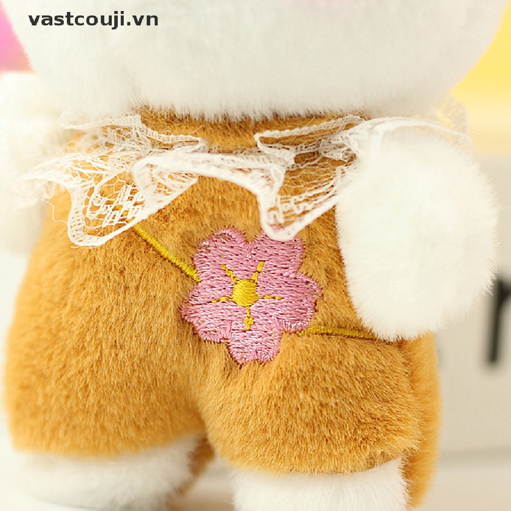 Móc Khóa Thỏ Nhồi Bông 10cm Đáng Yêu