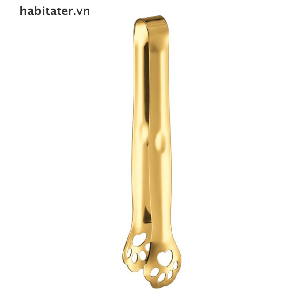 TATER 1Pc Stainless Steel Kitchen Ice Tongs Food Serving Tong Cube Sugar Clip Grabber VN