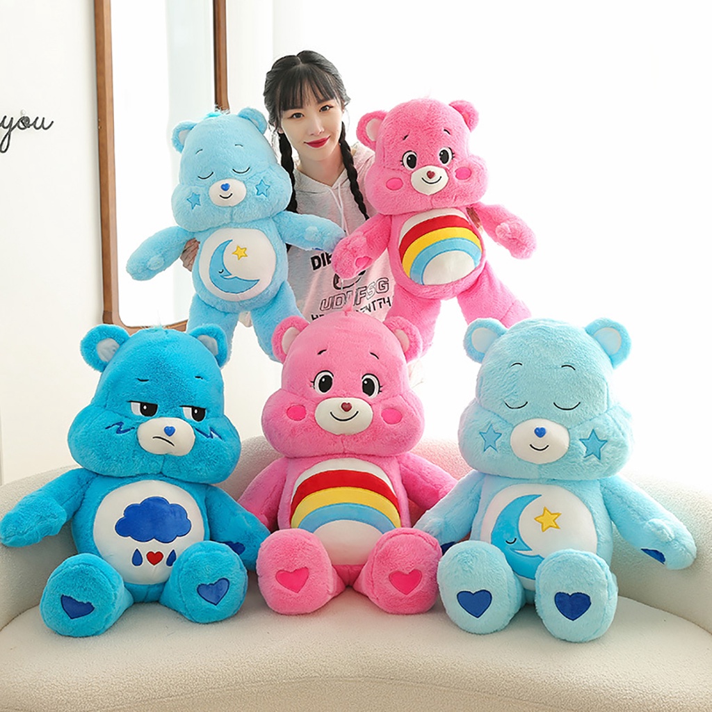 Gấu Dâu Bông Lotso Dâu Huggin Bear Lông Xù Nằm Dễ Thương Mềm Mịn Cao Cấp Gấu Bông