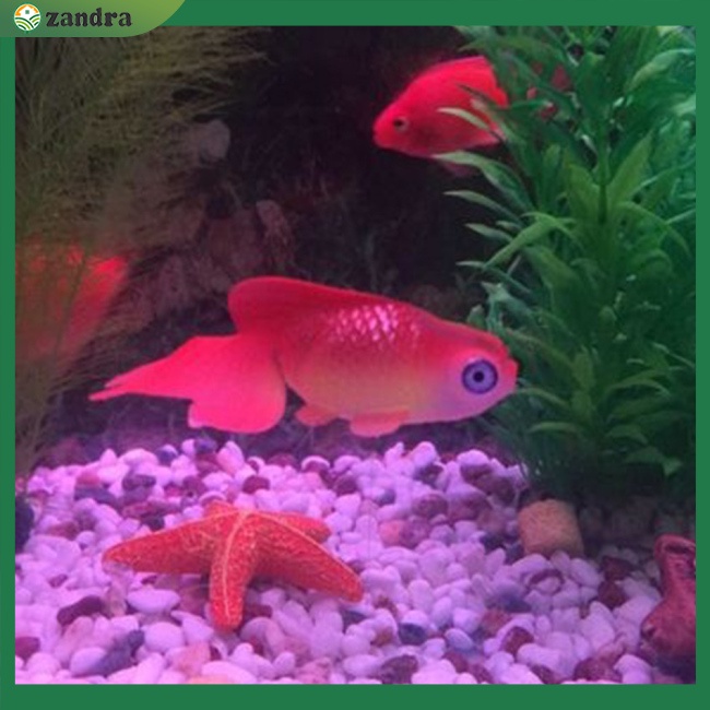 Mô Hình Cá Vàng Giả Bằng Silicone Phát Quang Dùng Trang Trí Bể Cá