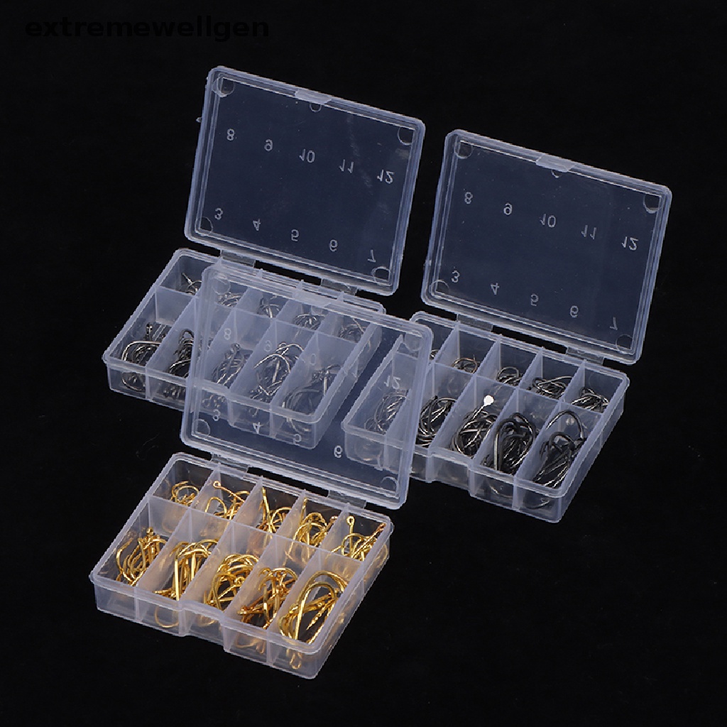 Hộp 100 Lưỡi Câu Cá Bằng Thép Cacbon Mềm Mại