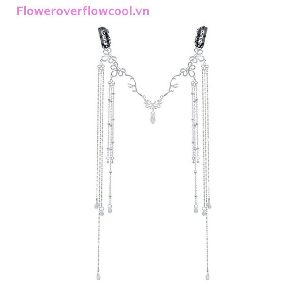 Cài Tóc Dạng Chuỗi Hạt Phối Tua Rua Phong Cách Trung Hoa Cổ Điển