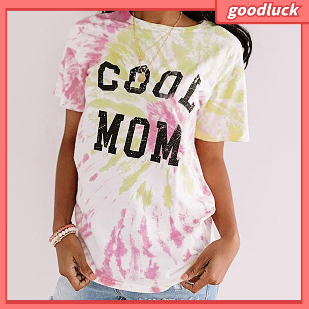 Áo Thun Tay Ngắn In Chữ Thân Thiện Với Da Thời Trang Mùa Hè Cho Nữ