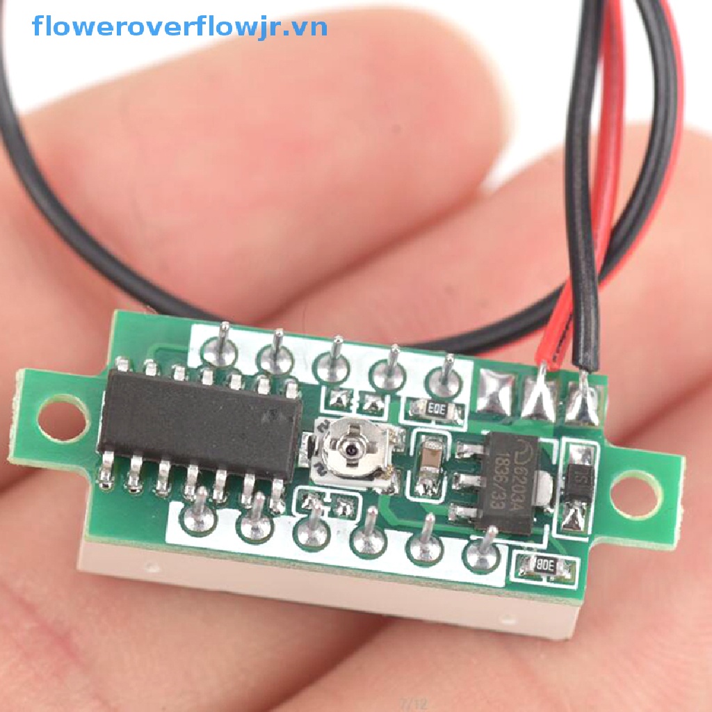 Vôn Kế Mini 2 Dây Màn Hình LED 3 Số DC 2.5-30V