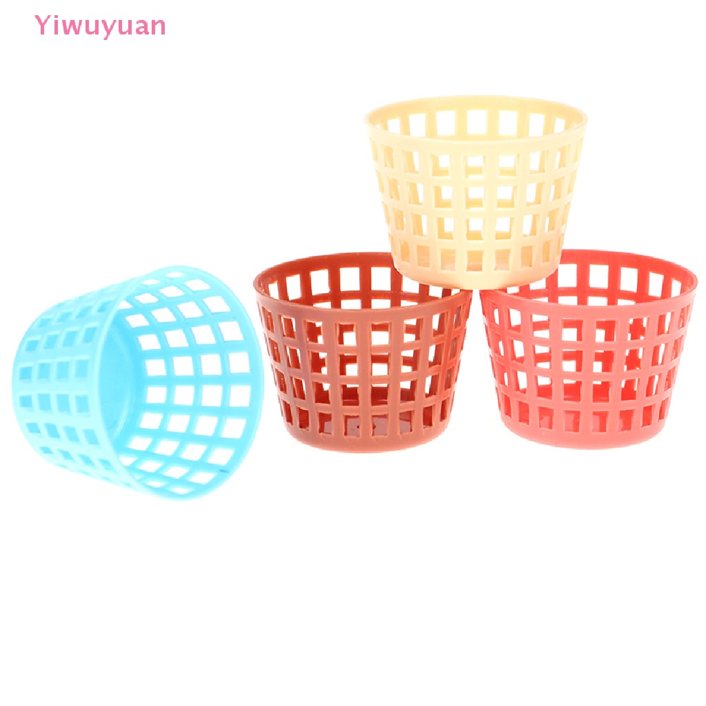 Bộ 5 Giỏ Kim Loại Mini Đựng Đồ Trang Trí Nhà Búp Bê 1 / 12 Mới