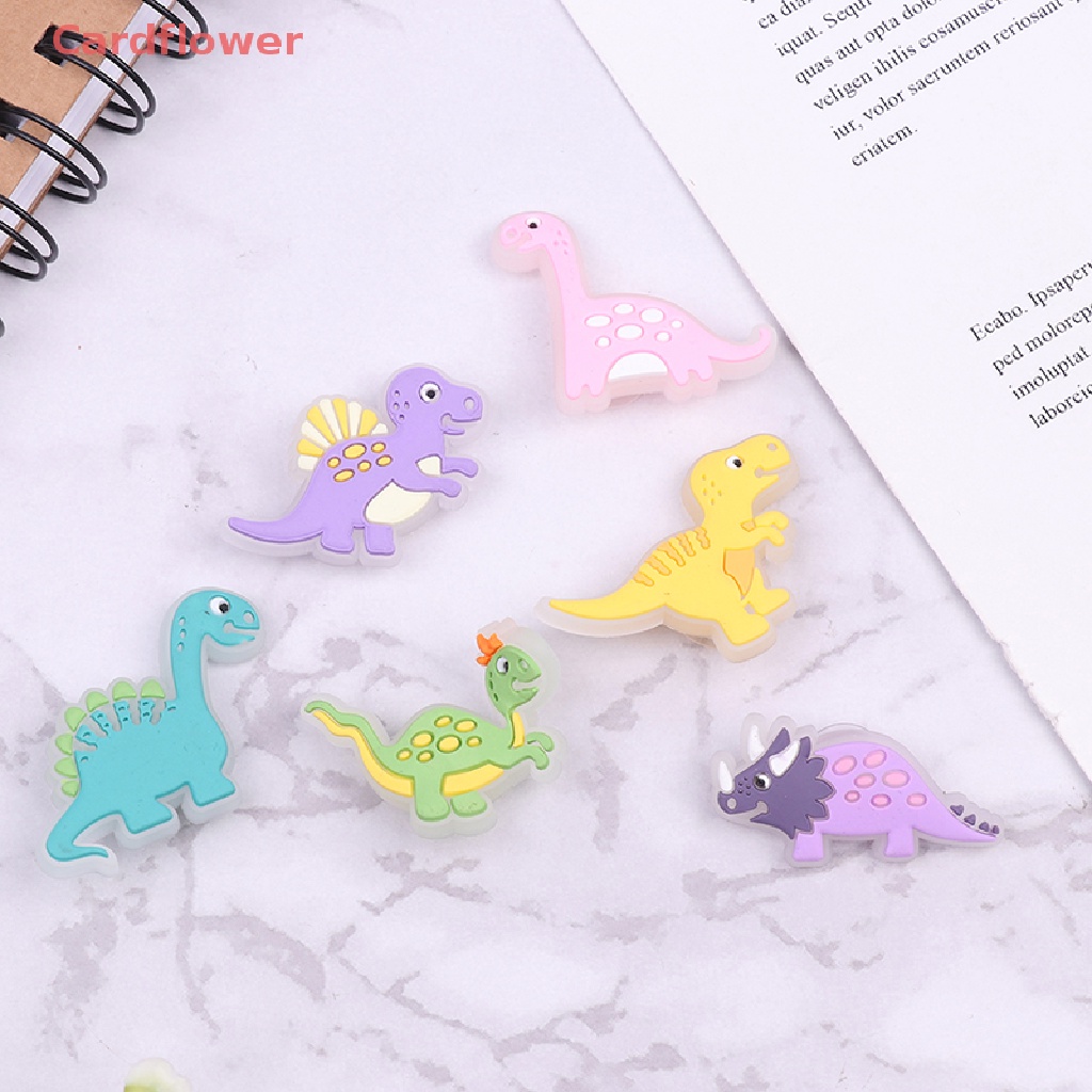 1 Phụ Kiện Trang Trí Giày Hình Khủng Long Phát Sáng Dễ Thương Mới