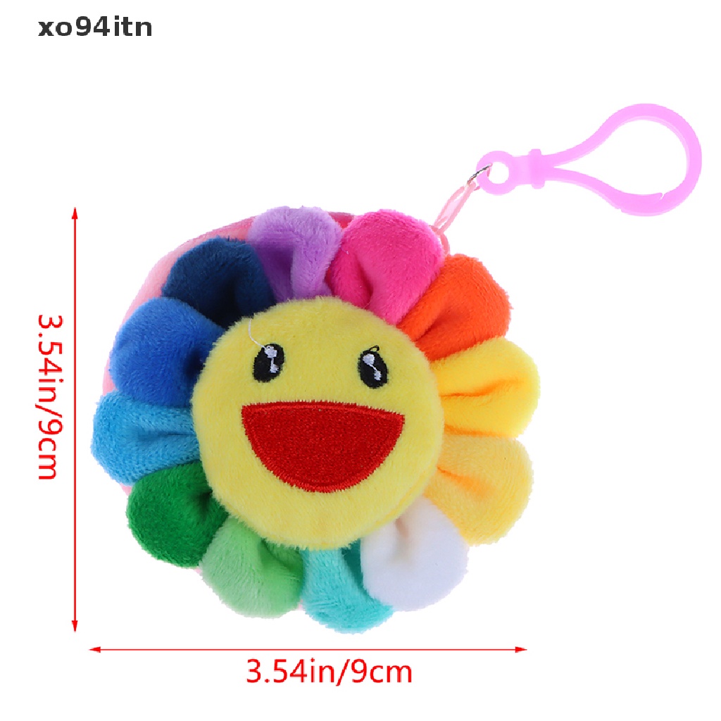 1 Móc Khóa Hình Hoa Hướng Dương Mặt Cười Hoạt Hình Nhiều Màu