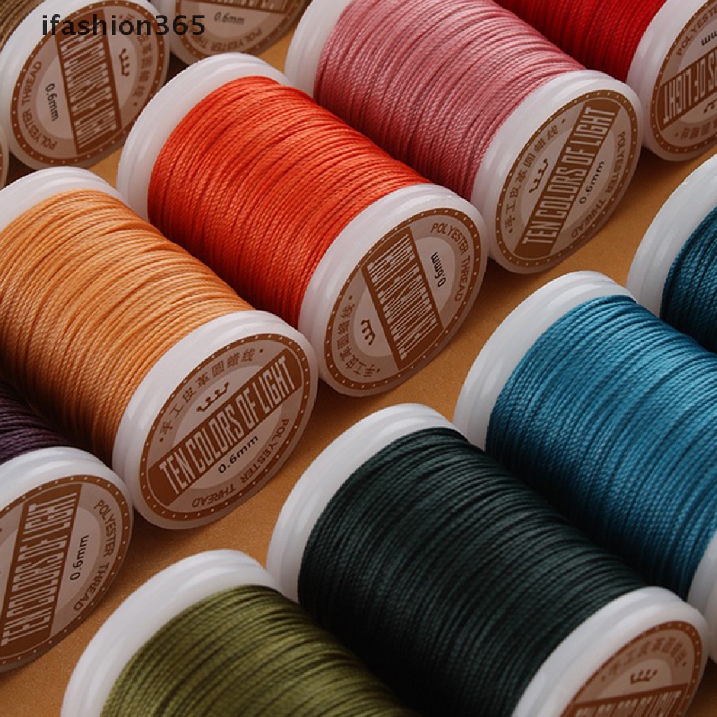 Cuộn Chỉ Sáp Tròn 0.6Mm 0.6Mm Chuyên Dụng Cho Làm Đồ Da Thủ Công ifashion365] 2021