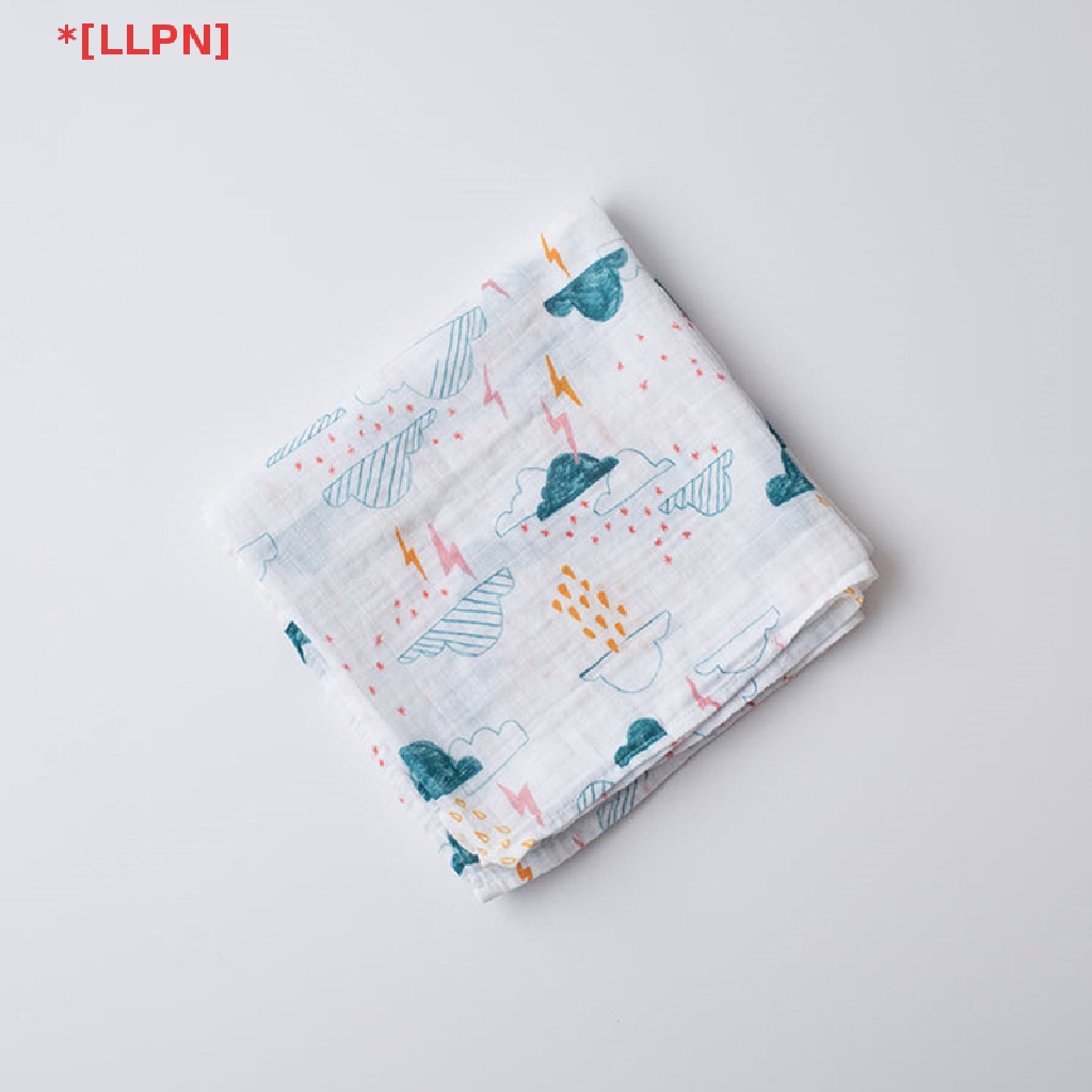 [loyaltysun] Chăn Quấn Em Bé Sơ Sinh Chất Liệu Cotton Muslin Hình Đám Mây