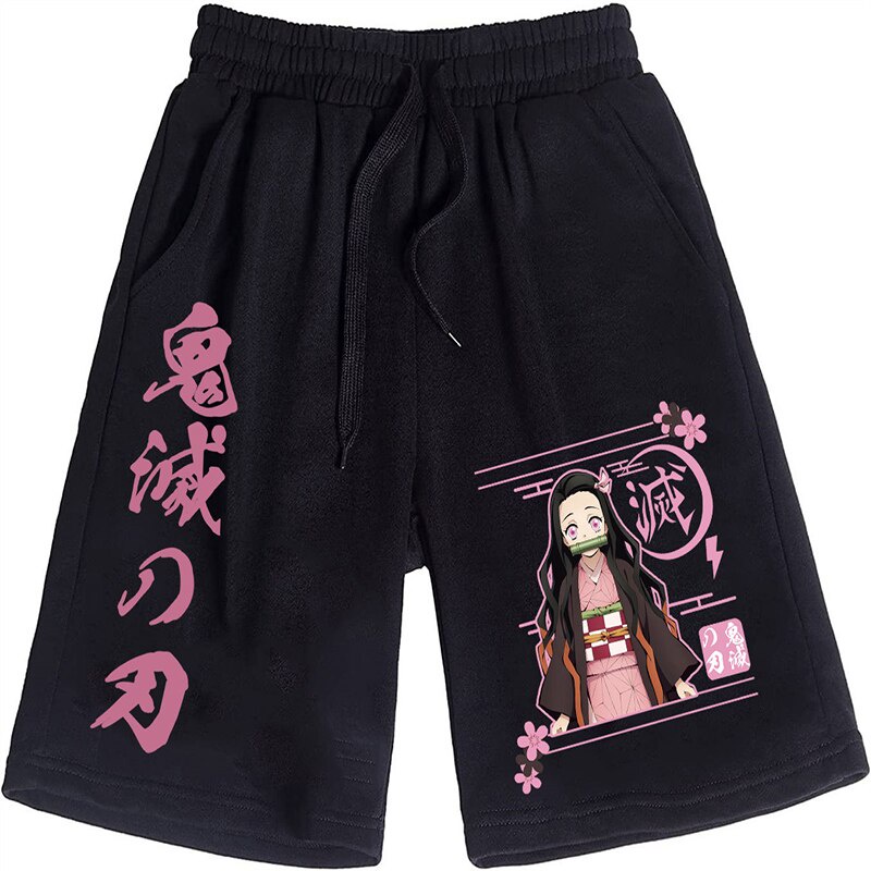 Quần Short Nam Anime Demon Slayer Kamado Nezuko Graphics