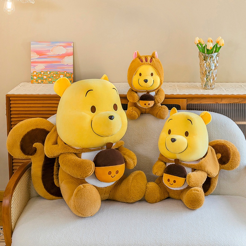 Gấu Pooh Nhồi Bông Thiết Kế Dễ Thương Xinh Xắn