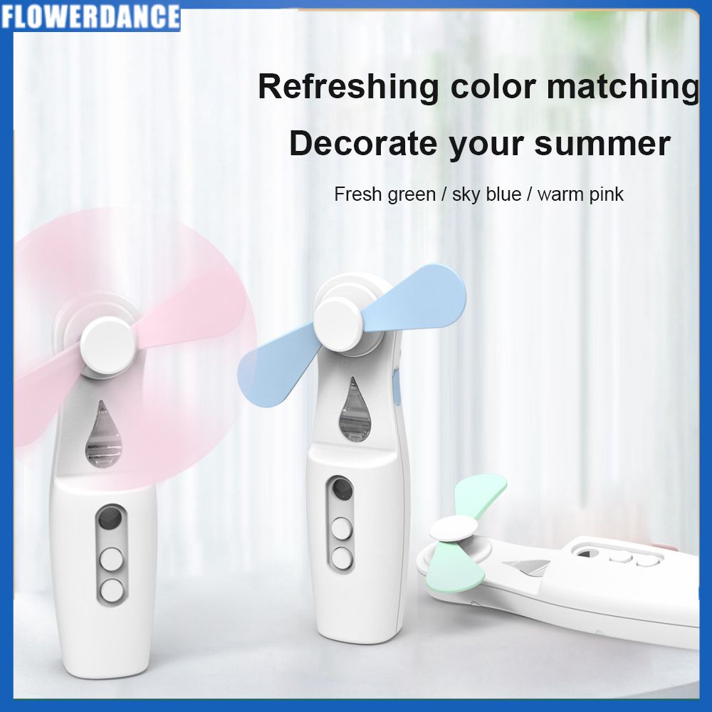 Quạt Phun Nước Bổ Sung 2 Trong 1 Quạt Phun Sương Phun Nước Cầm Tay Sạc Usb Quạt Mini Cầm Tay Chạy Điện Máy Tạo Độ Ẩm Cho Hoa Ngoài Trời