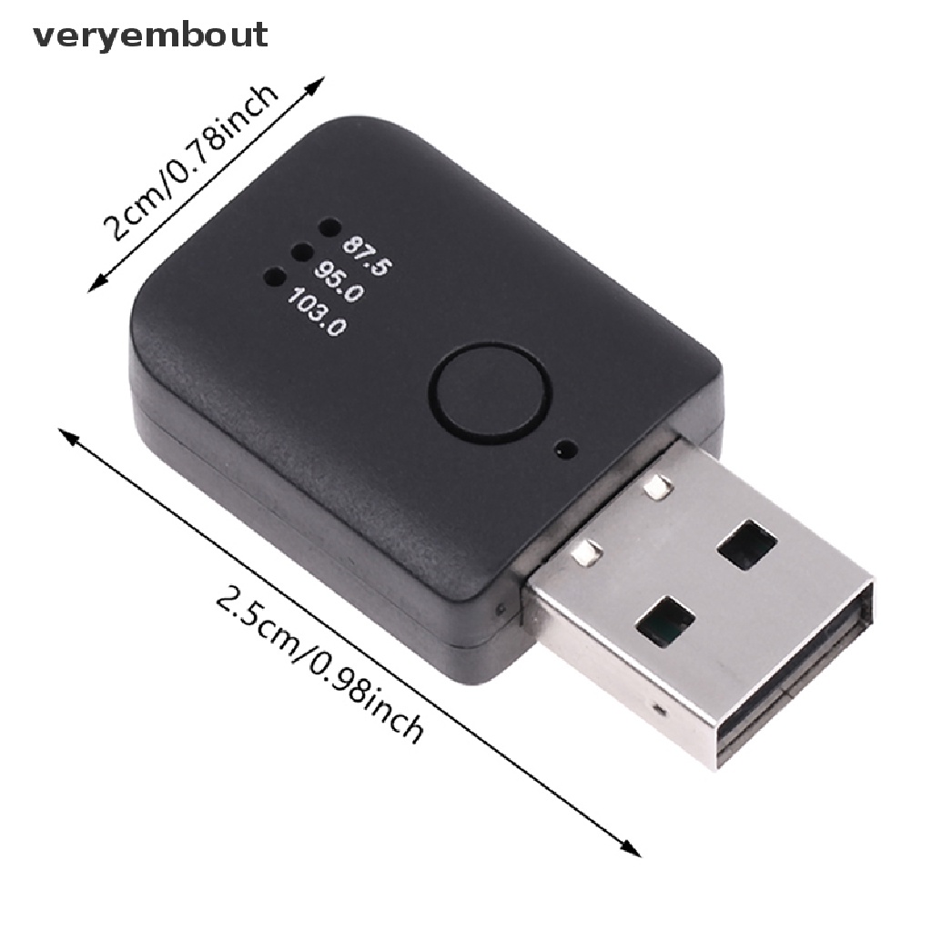 Usb Nhận Tín Hiệu FM Bluetooth 5.1 Cho Điện Thoại Di Động Và Xe Hơi
