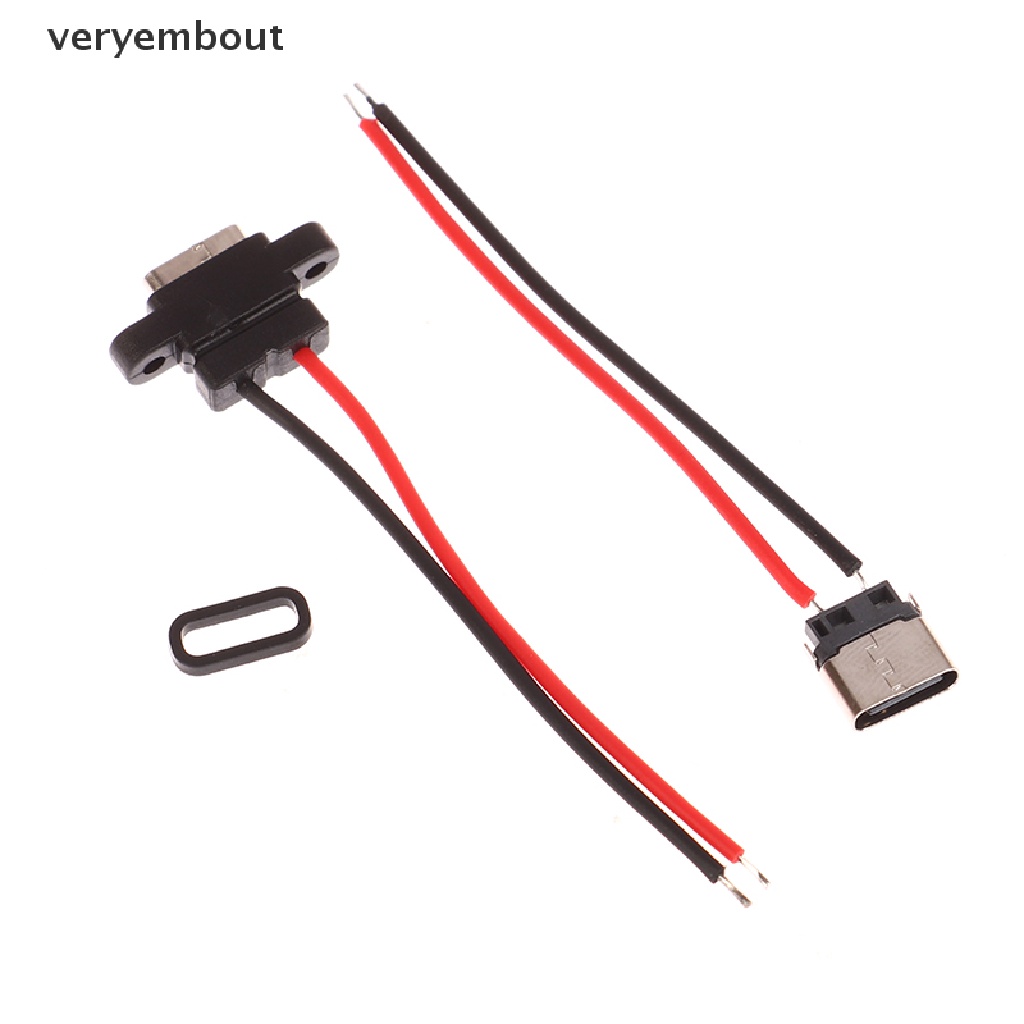 Ut Dây Cáp Sạc Nhanh Giao Diện Usb Type C 2 Chấu Chống Thấm Nước Tiện Dụng