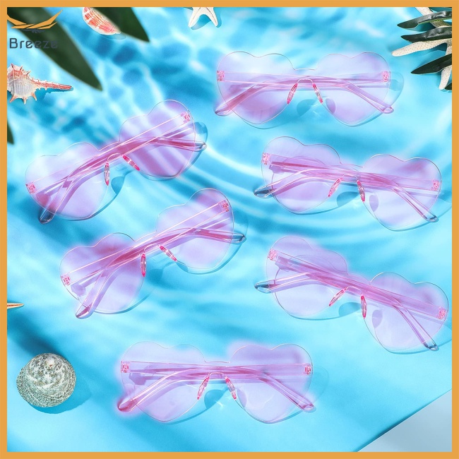 Set 12 Kính Mát Gọng Trái Tim Nhiều Màu Sắc Dùng Để Hóa Trang Tiệc Sinh Nhật Cho Bé Trai