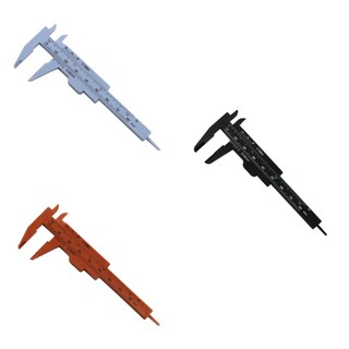 Double Scale 80MM Plastic Eyebrow Measuring Vernier Caliper Caliper Ruler,