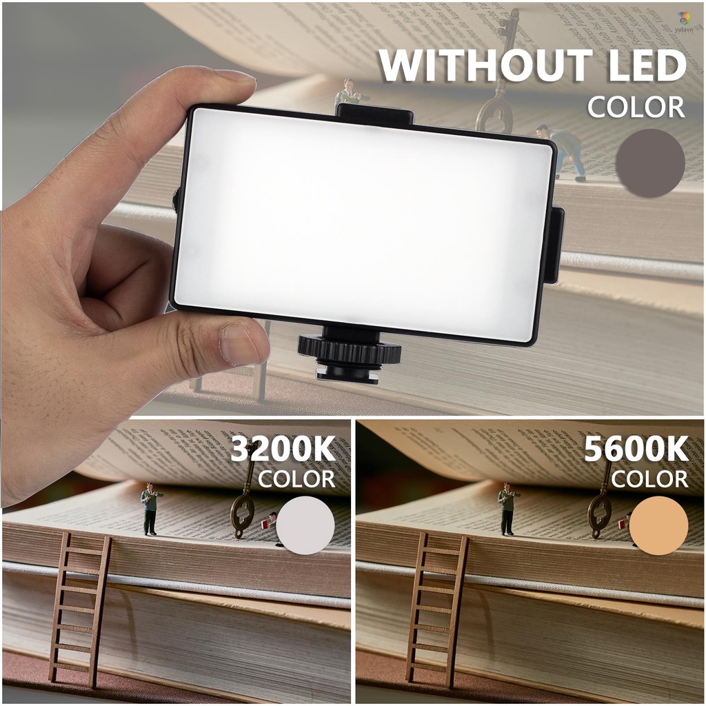 Bộ Dụng Cụ Ghi Âm Video Với Đèn LED Và Kẹp Gắn Điện Thoại Chống Sốc Và Dây Cáp TRS / Ts