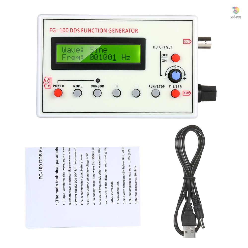 Mô Đun Đo Tần Số Âm Thanh 1HZ-500KHZ FG-100 DDS Đa Năng Chuyên Dụng