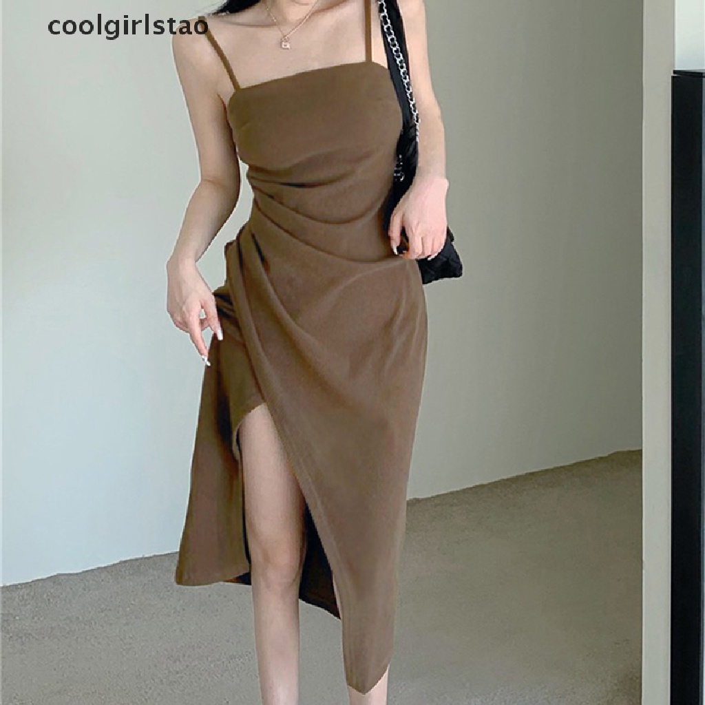 Đầm Không Tay Gấp Nếp Đơn Giản Đáng Yêu Phong Cách Đường Phố Hàn Quốc Cho Nữ Jhs