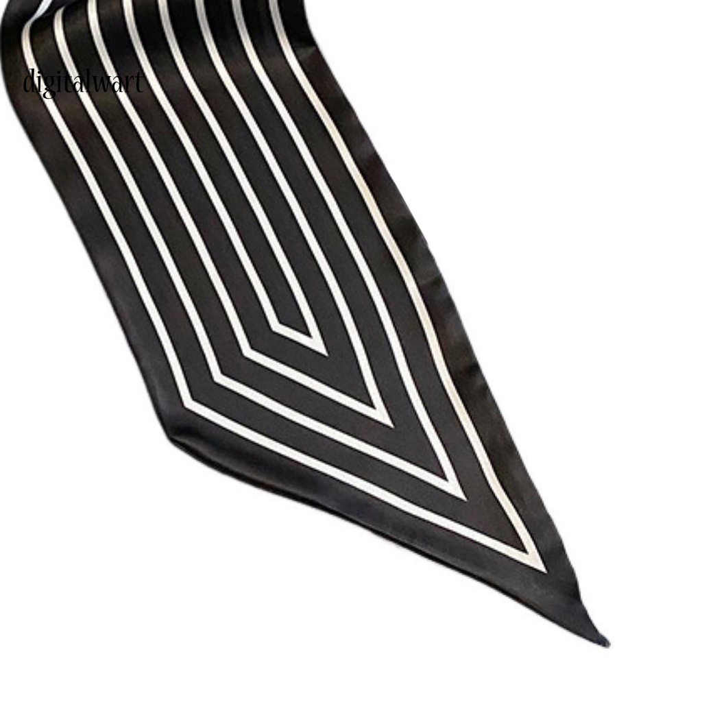 Kỹ Thuật Số| Băng Đô Vải Satin Kẻ Sọc Màu Sắc Tương Phản Thời Trang Cho Nữ