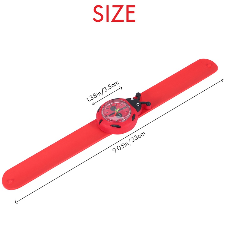 Đồng Hồ Đeo Tay Dây Silicon Hình Bọ Rùa Hoạt Hình Đáng Yêu Dành Cho Trẻ