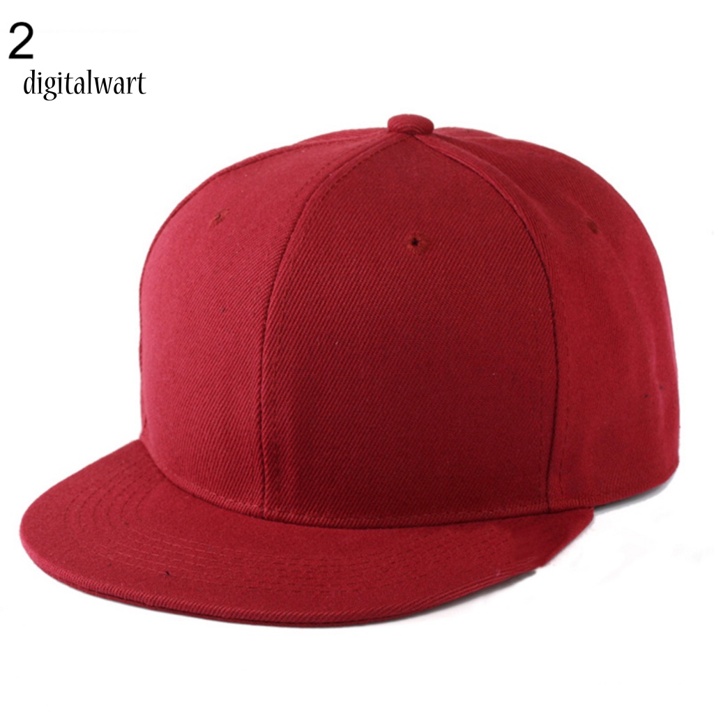 Kỹ Thuật Số| Mũ Lưỡi Trai Màu Trơn Phong Cách Hip Hop Thời Trang Cho Nam Và Nữ