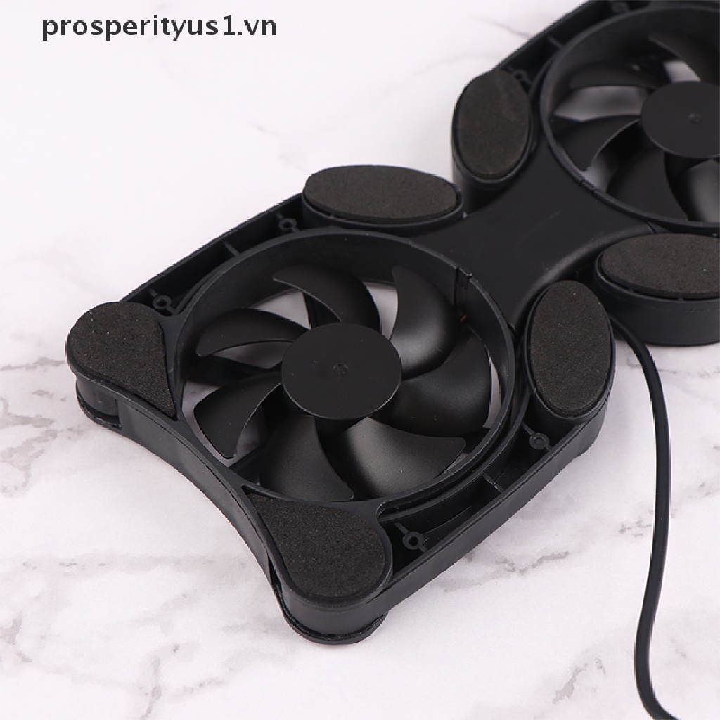 1 Bộ Tản Nhiệt Mini Hình Bạch Tuộc Màu Đen Có Cổng Sạc USB Gập Lại Được prosperityus1