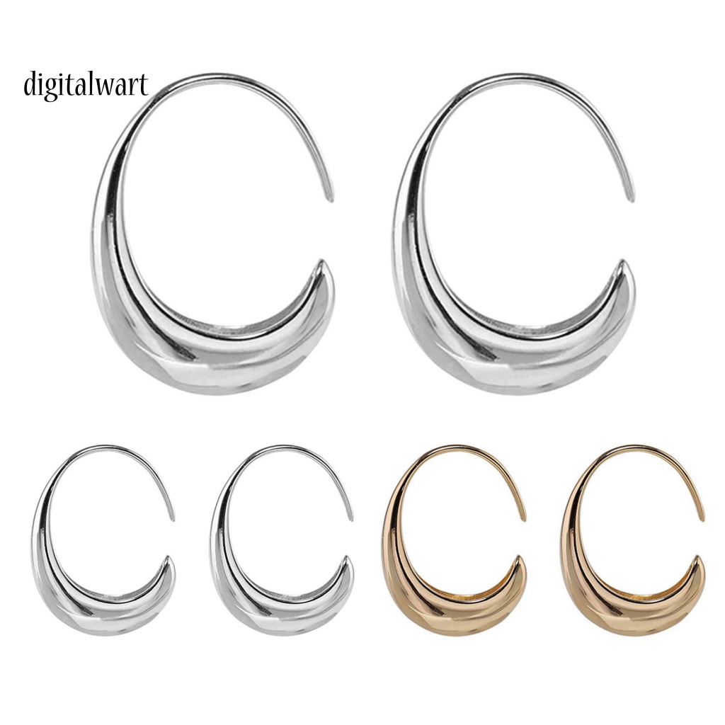 Kỹ Thuật Số| 1 Đôi Bông Tai Hình Giọt Nước Màu Trơn Đơn Giản Dành Cho Nữ