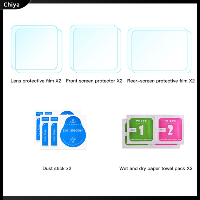 1 Bộ Kính Cường Lực Bảo Vệ Màn Hình Chống Trầy Cho Máy Ảnh Gopro11 / 9 / 10