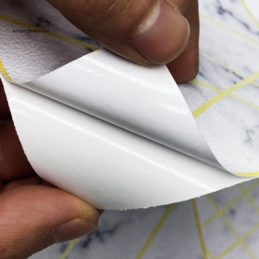 Bộ 10 Đề Can Giả Da Tự Dính Chống Nước Có Thể Tháo Gỡ Trang Trí Nhà Cửa