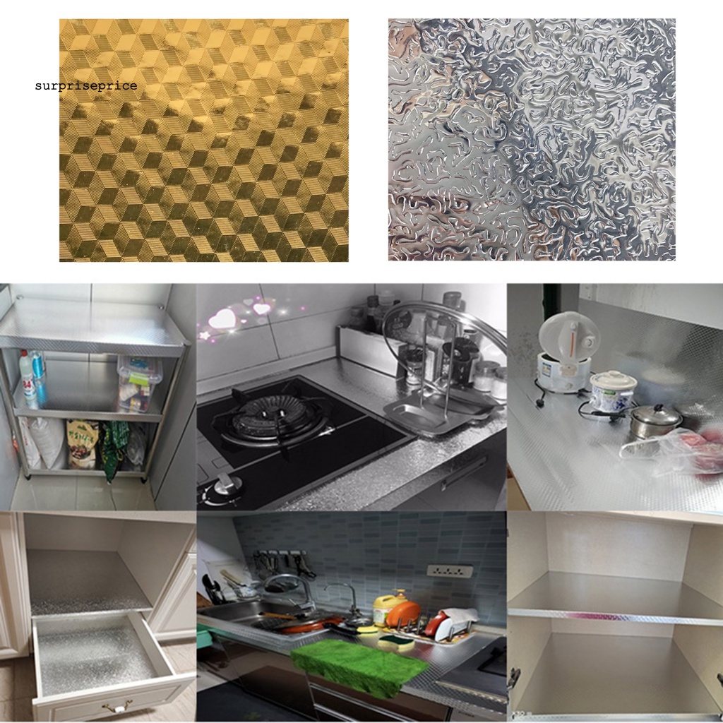 Sticker PVC Dán Tường Tự Dính Chống Dầu Trang Trí Nhà Bếp