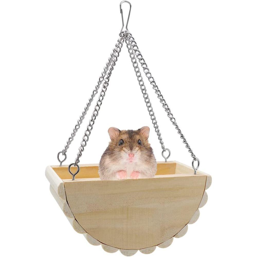 Võng Treo Bằng Gỗ Cho Chuột Hamster / Sóc / Heo