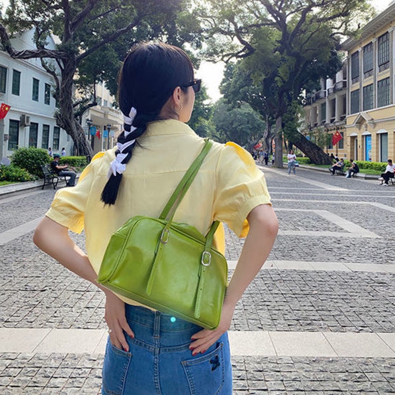 IELGY   Áo Sơ Mi Tay Ngắn Phồng Thêu Hoa Phong Cách Pháp Cổ Điển Thời Trang Cho Nữ