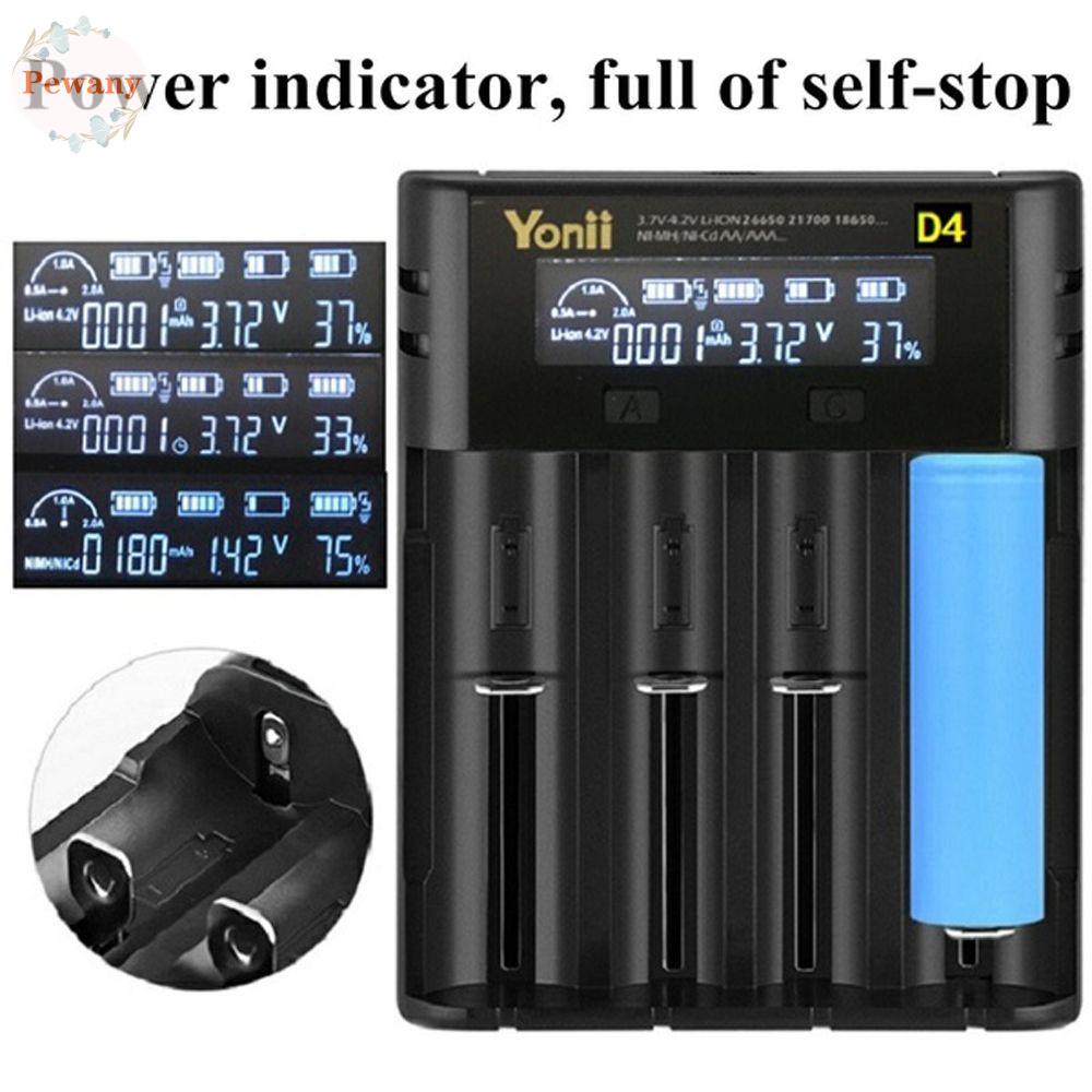 Bộ Sạc Pin 4 Khe Cho Pin 18650 21700 26650
