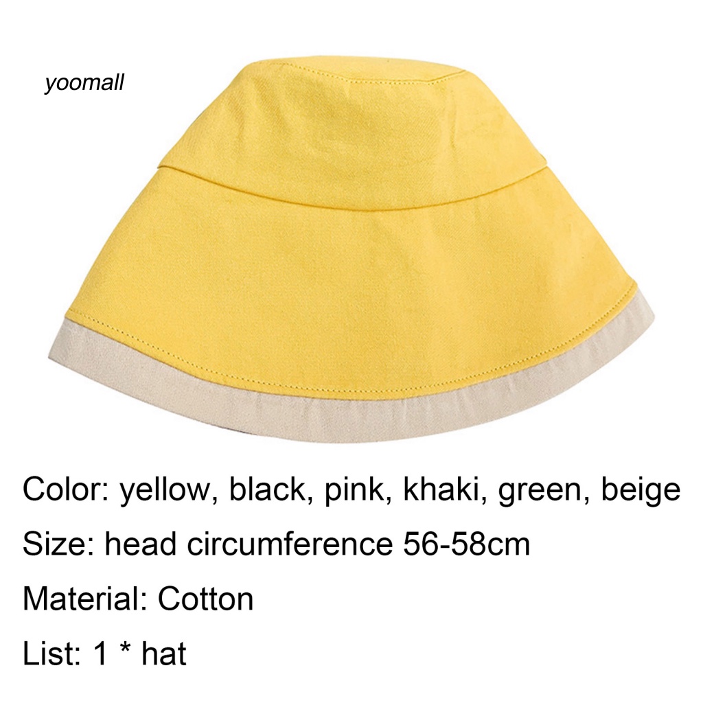 Nón Tai Bèo Vành Rộng Bằng Cotton Màu Sắc Thời Trang Dùng Khi Đi Dã Ngoại / Leo Núi