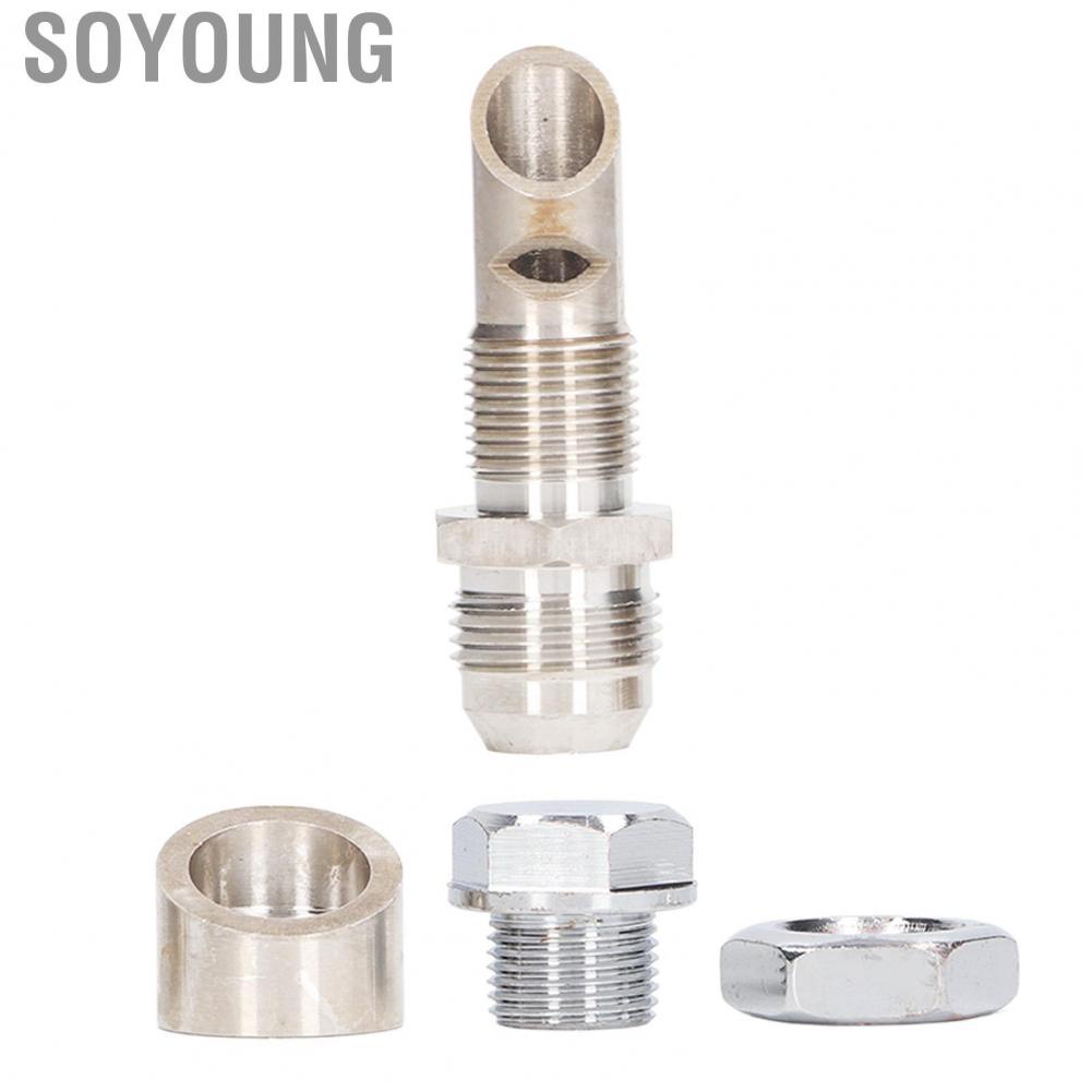 Soyoung E VAC Scavenger Kit  M18x1.5 Vacuum Plug Stainless Steel Reduce Crankcase Pressure Male 10 AN Bung for Repair