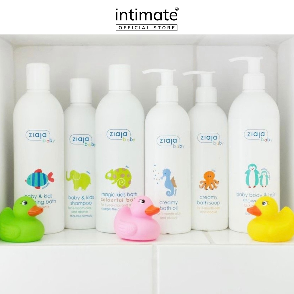 Tắm Gội 2in1 Cho Trẻ Từ 3 Tháng Tuổi ZIAJA Baby Creamy Bath Soap Giúp Dưỡng Ẩm, Làm Sạch Nhẹ Nhàng 300ml