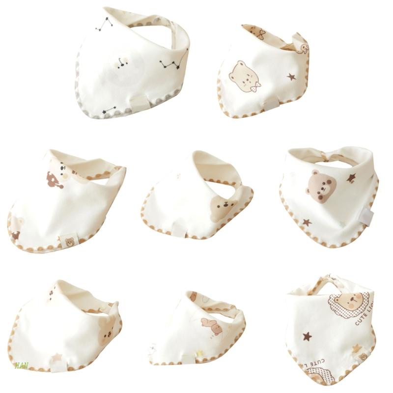 Yếm Ăn Vải Bandana Siêu Thấm Hút Phong Cách Unisex Dành Cho Trẻ